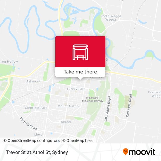 Mapa Trevor St at Athol St