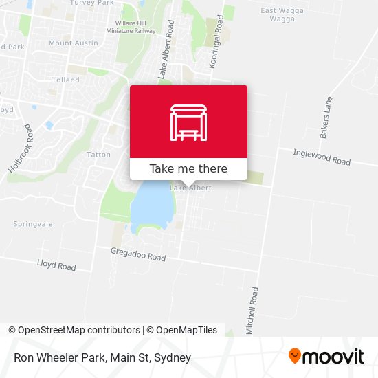 Ron Wheeler Park, Main St map
