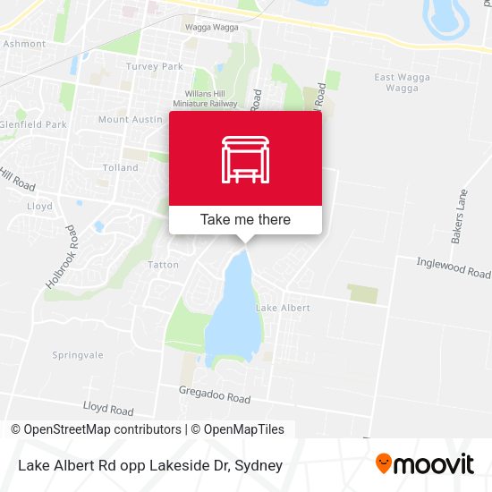 Lake Albert Rd opp Lakeside Dr map