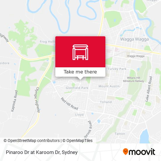 Pinaroo Dr at Karoom Dr map