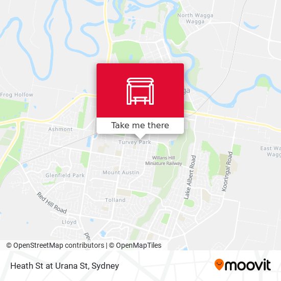 Heath St at Urana St map