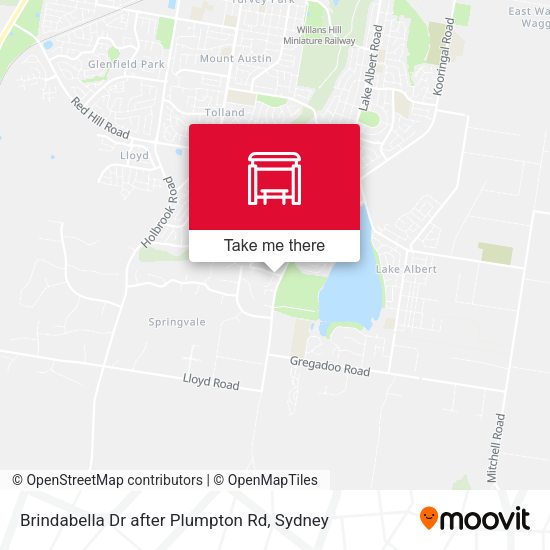 Brindabella Dr after Plumpton Rd map