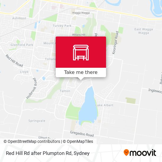 Red Hill Rd after Plumpton Rd map