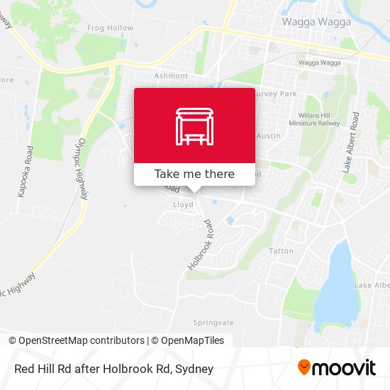 Red Hill Rd after Holbrook Rd map