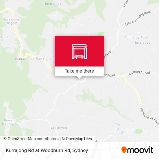 Kurrajong Rd at Woodburn Rd map