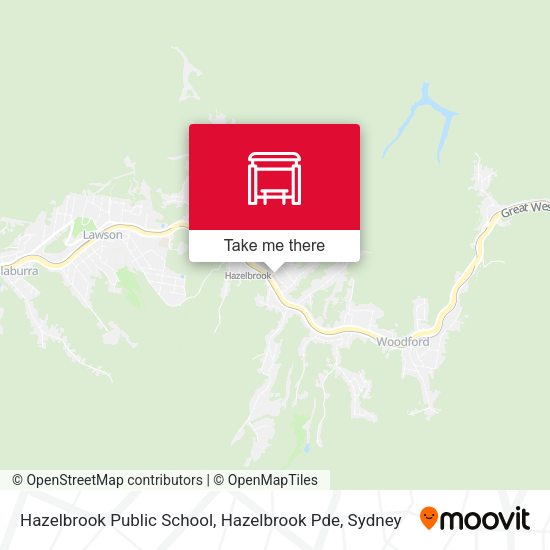 Hazelbrook Public School, Hazelbrook Pde map