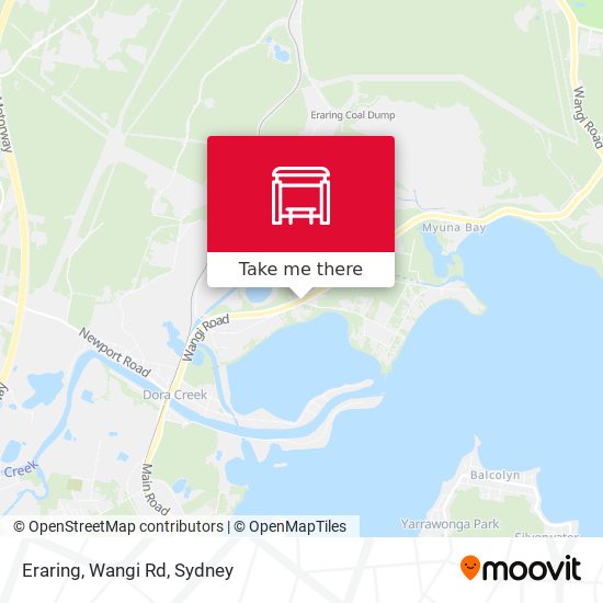 Eraring, Wangi Rd map