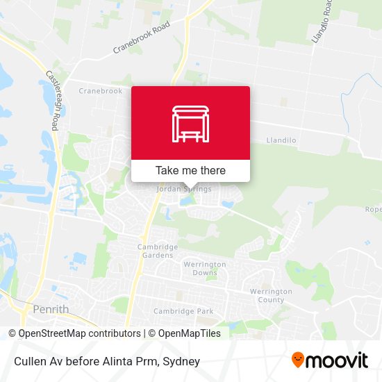 Cullen Av before Alinta Prm map