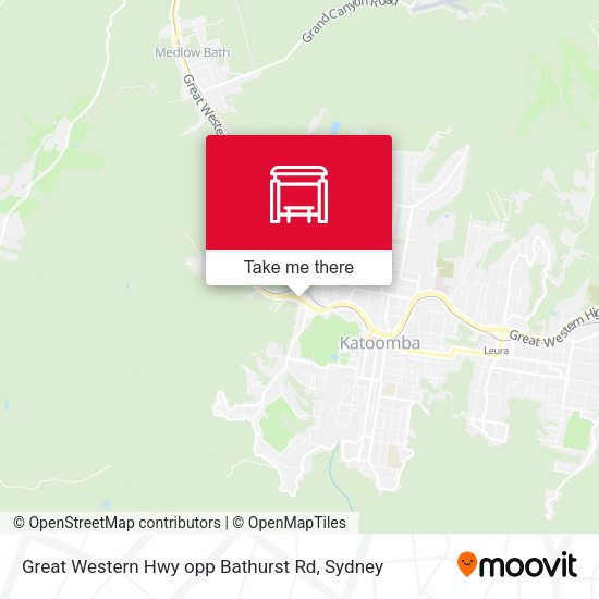 Great Western Hwy opp Bathurst Rd map