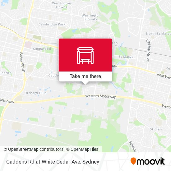 Caddens Rd at White Cedar Ave map