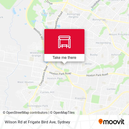 Wilson Rd at Frigate Bird Ave map