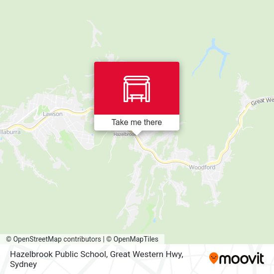 Hazelbrook Public School, Great Western Hwy map