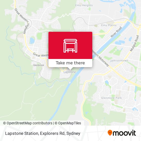 Lapstone Station, Explorers Rd map