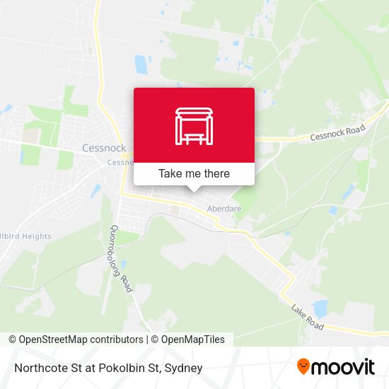 Northcote St at Pokolbin St map