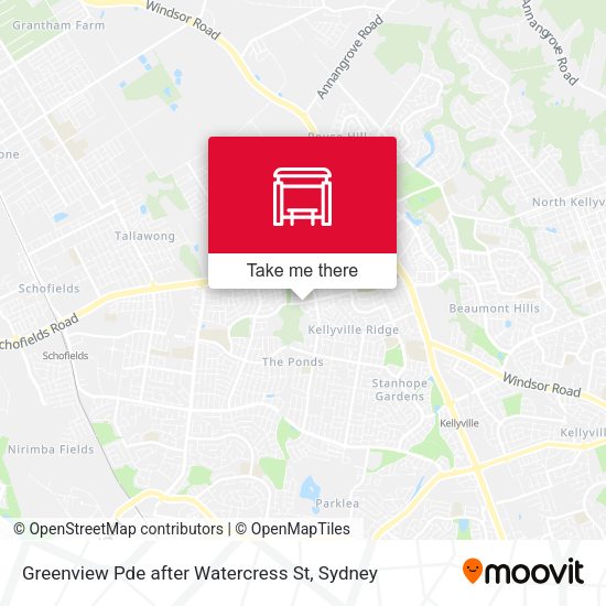 Greenview Pde after Watercress St map