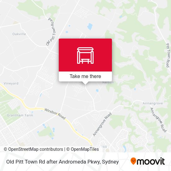 Old Pitt Town Rd after Andromeda Pkwy map