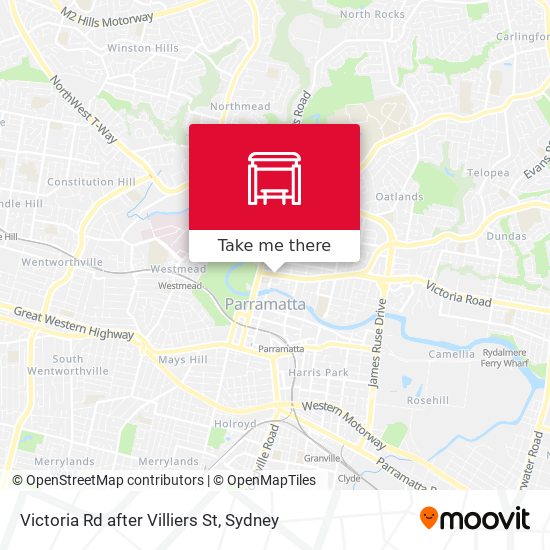 Victoria Rd after Villiers St map