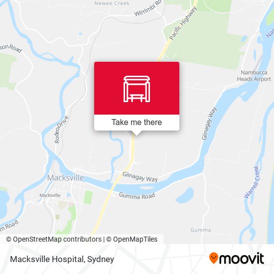 Mapa Macksville Hospital