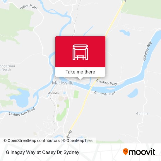 Giinagay Way at Casey Dr map
