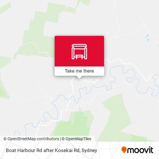 Boat Harbour Rd after Kosekai Rd map