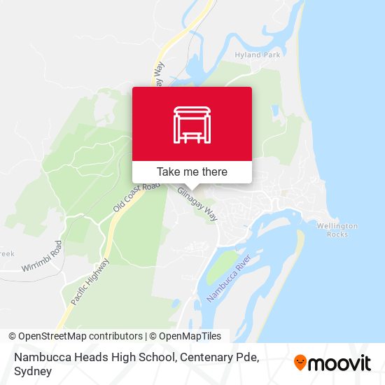 Nambucca Heads High School, Centenary Pde map