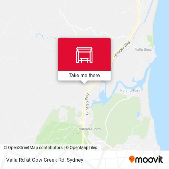 Valla Rd at Cow Creek Rd map