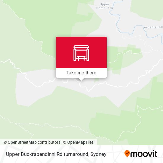 Upper Buckrabendinni Rd turnaround map