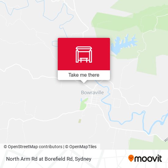 North Arm Rd at Borefield Rd map