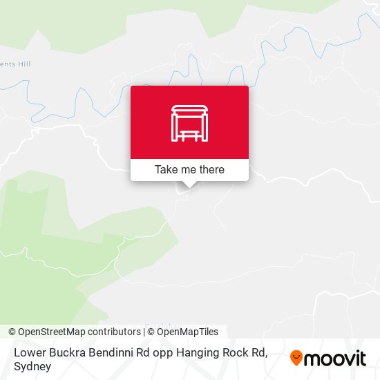 Lower Buckra Bendinni Rd opp Hanging Rock Rd map