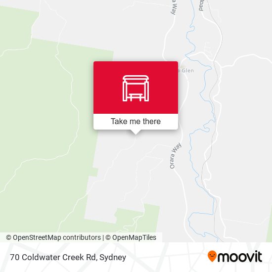 70 Coldwater Creek Rd map