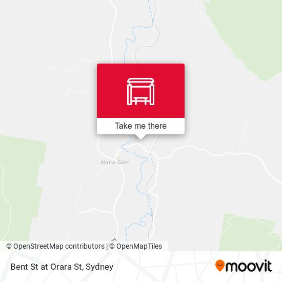Bent St at Orara St map