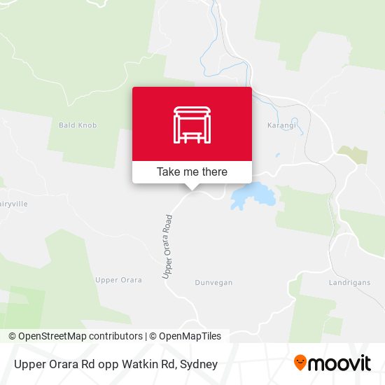 Upper Orara Rd opp Watkin Rd map