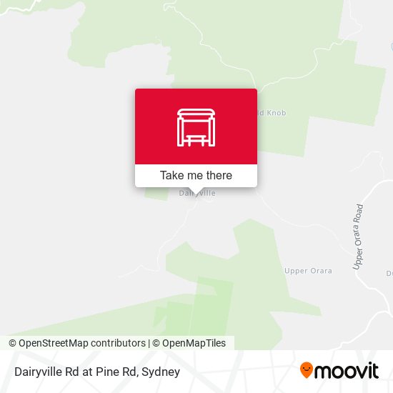 Dairyville Rd at Pine Rd map