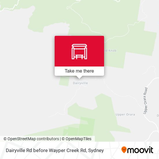 Dairyville Rd before Wayper Creek Rd map