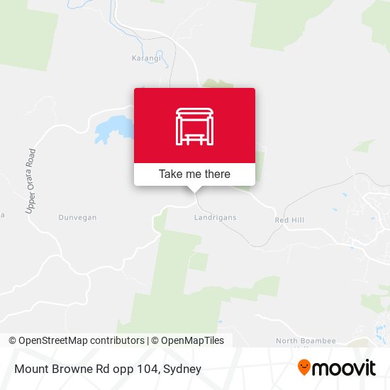 Mount Browne Rd opp 104 map