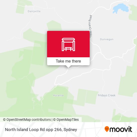 North Island Loop Rd opp 266 map