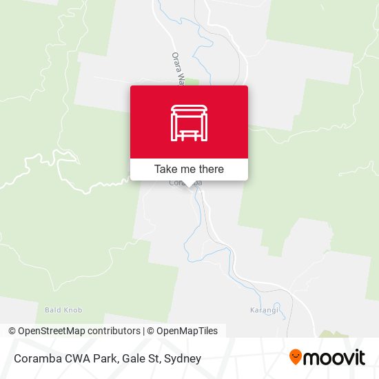Coramba CWA Park, Gale St map