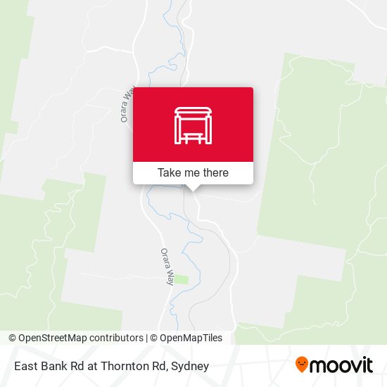 East Bank Rd at Thornton Rd map
