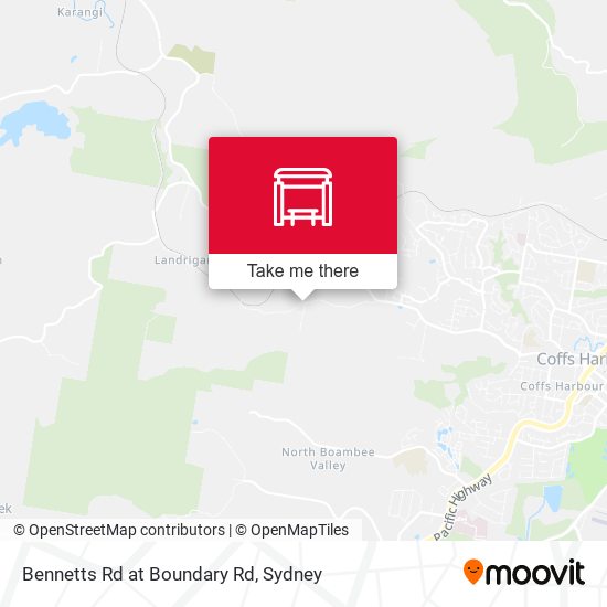 Bennetts Rd at Boundary Rd map