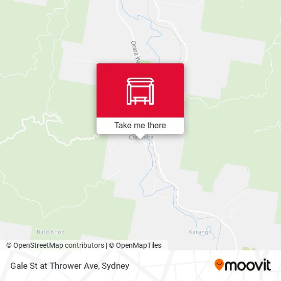 Gale St at Thrower Ave map