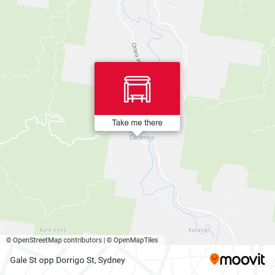 Gale St opp Dorrigo St map