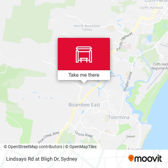 Lindsays Rd at Bligh Dr map