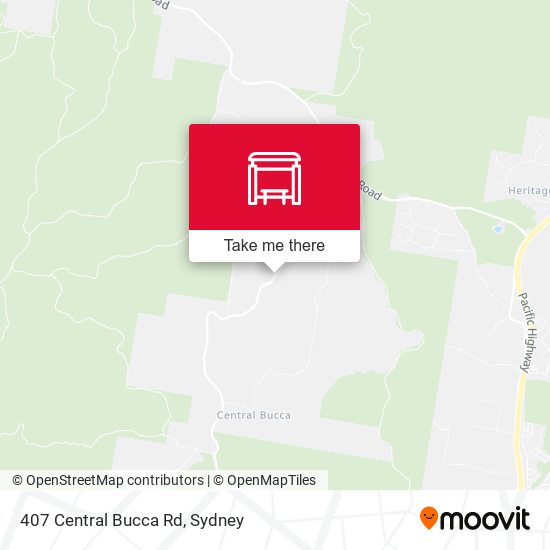 407 Central Bucca Rd map