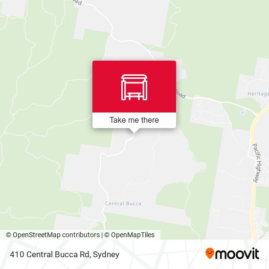 410 Central Bucca Rd map