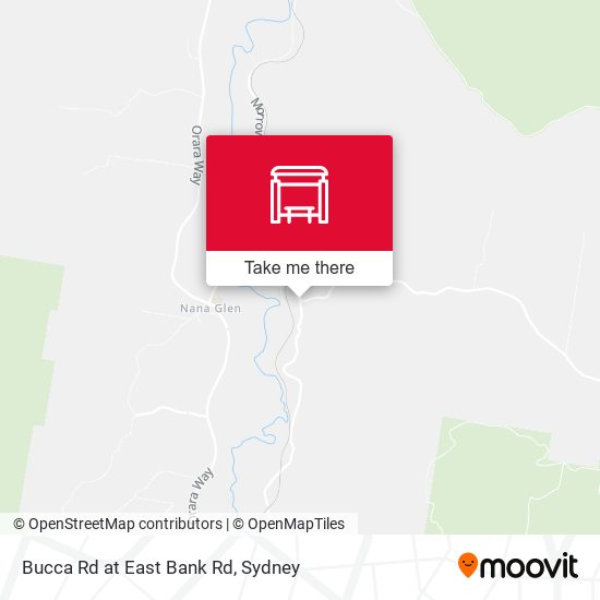 Bucca Rd at East Bank Rd map