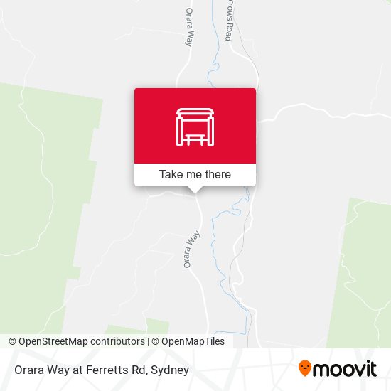 Orara Way at Ferretts Rd map
