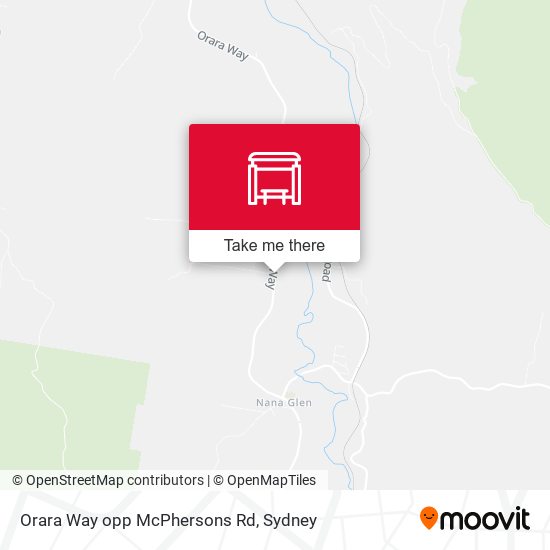 Orara Way opp McPhersons Rd map
