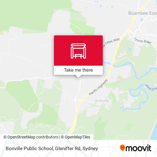 Bonville Public School, Gleniffer Rd map