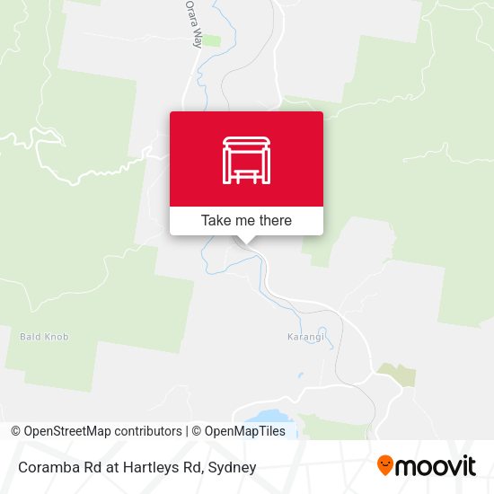 Coramba Rd at Hartleys Rd map