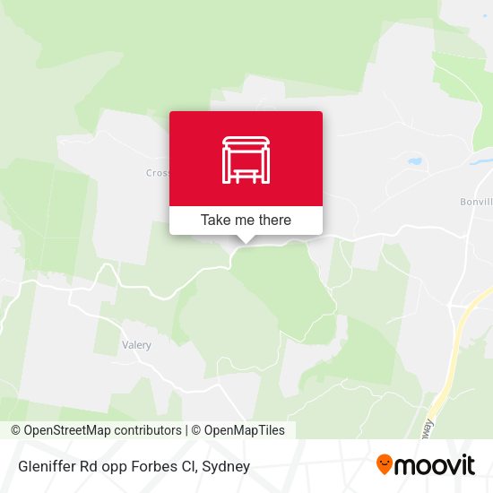 Gleniffer Rd opp Forbes Cl map
